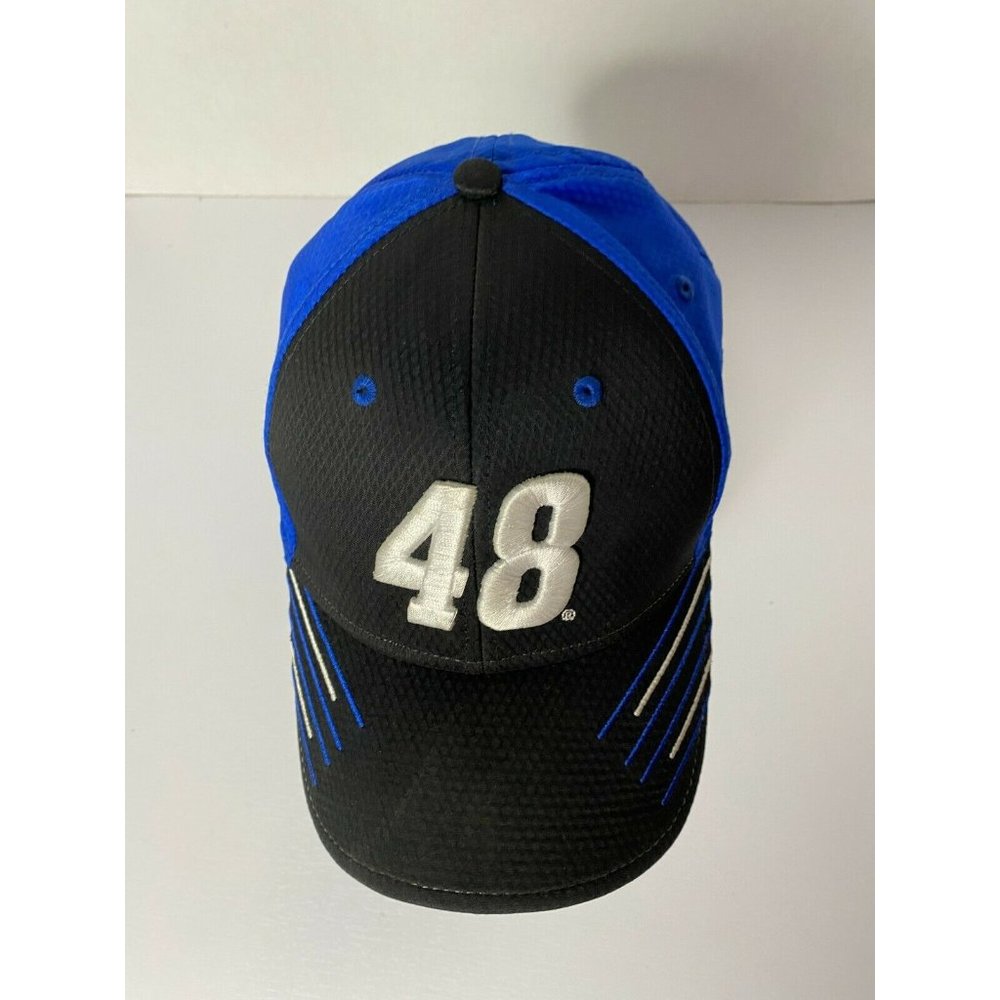 NASCAR Jimmy Johnson #48 Team Lowe Racing Blue Adjustable Strap Back Cap/Hat OS - Picture 4 of 11